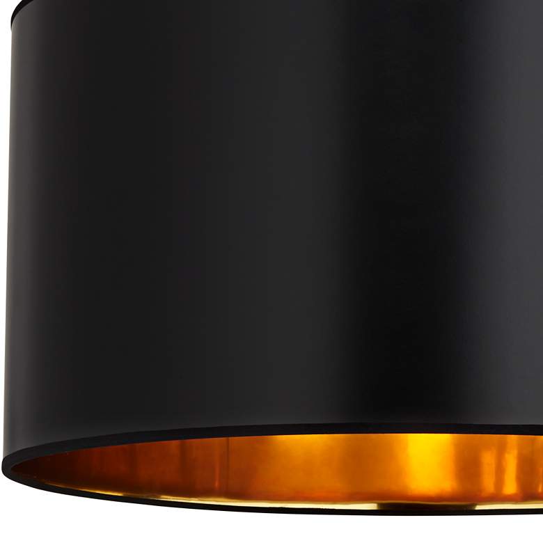 Image 3 Springcrest McKay Black Hardback Drum Lamp Shade 25x25x14 (Spider) more views
