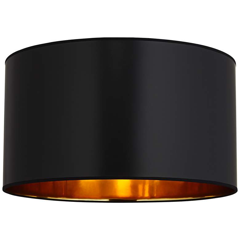 Image 4 Springcrest McKay Black Hardback Drum Lamp Shade 25x25x14 (Spider) more views