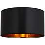 4_Springcrest McKay Black Hardback Drum Lamp Shade 25x25x14 (Spider) more views