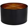 5_Springcrest McKay Black Hardback Drum Lamp Shade 25x25x14 (Spider) more views