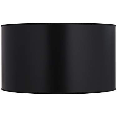 Springcrest McKay Black Hardback Drum Lamp Shade 25x25x14 (Spider)