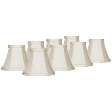 Springcrest Mimi Cream Fabric Bell Shades 3x6x5x5 (Clip-On) Set of 8