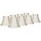Springcrest Mimi Cream Fabric Bell Shades 3x6x5x5 (Clip-On) Set of 8