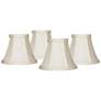 1_Springcrest Mimi Off-White Fabric Bell Shades 3x6x5x5 (Clip-On) Set of 4