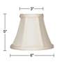 6_Springcrest Mimi Off-White Fabric Bell Shades 3x6x5x5 (Clip-On) Set of 4 more views