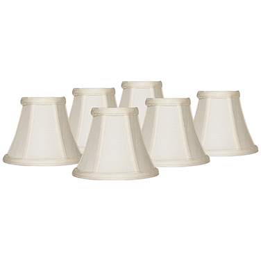 Springcrest Mimi Off-White Fabric Bell Shades 3x6x5x5 (Clip-On) Set of 6