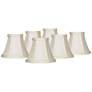 1_Springcrest Mimi Off-White Fabric Bell Shades 3x6x5x5 (Clip-On) Set of 6