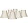 Springcrest Mimi Off-White Fabric Bell Shades 3x6x5x5 (Clip-On) Set of 6