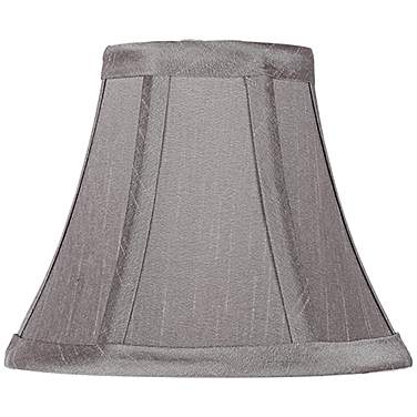 Springcrest Mimi Pewter Gray Bell Lamp Shade 3x6x5 (Clip-On)