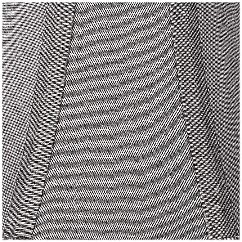 Image 4 Springcrest Mimi Pewter Gray Bell Lamp Shade 3x6x5 (Clip-On) more views