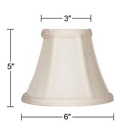 Image5 of Springcrest Mimi Set of 2 Off-White Bell Shades 3x6x5 (Clip-On) more views