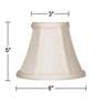 5_Springcrest Mimi Set of 2 Off-White Bell Shades 3x6x5 (Clip-On) more views
