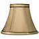 Springcrest Mimi Tan and Brown Bell Chandelier Clip Shade 3x6x5 (Clip-On)