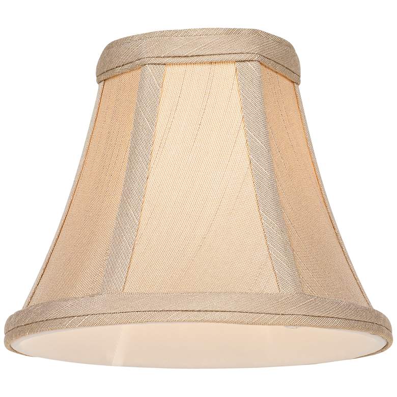 Image 3 Springcrest Mimi Taupe Fabric Lamp Shade 3x6x5 (Clip-On) more views
