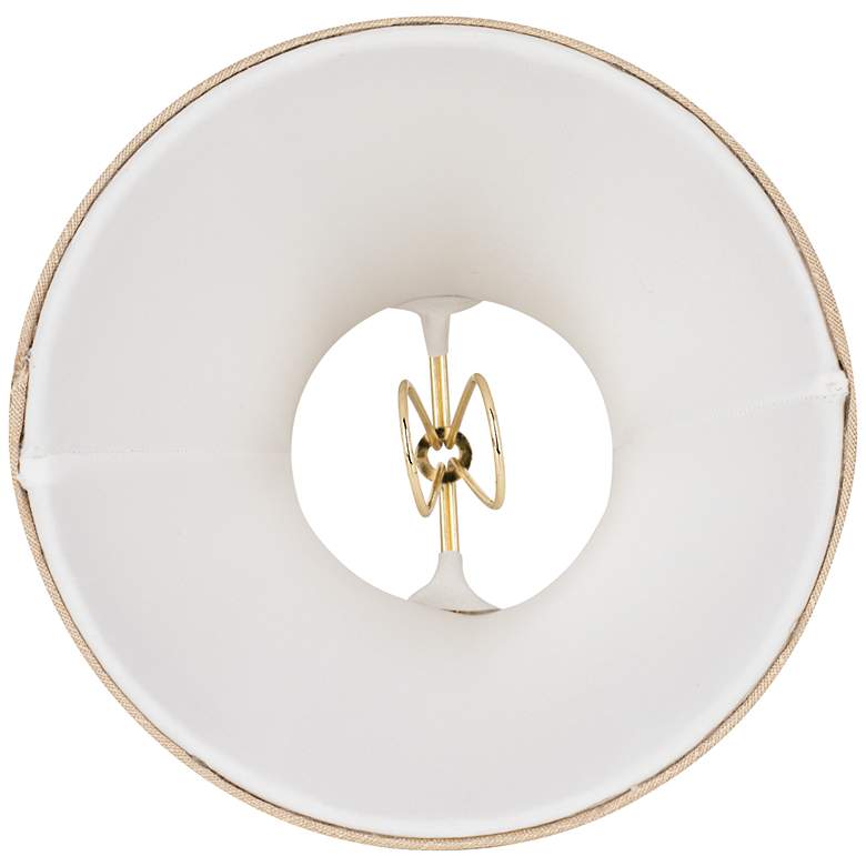 Image 4 Springcrest Mimi Taupe Fabric Lamp Shade 3x6x5 (Clip-On) more views