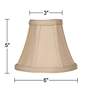 6_Springcrest Mimi Taupe Fabric Lamp Shade 3x6x5x5 (Clip-On) Set of 8 more views
