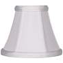 1_Springcrest Mimi White Fabric Lamp Shade 3x6x5 (Clip-On)