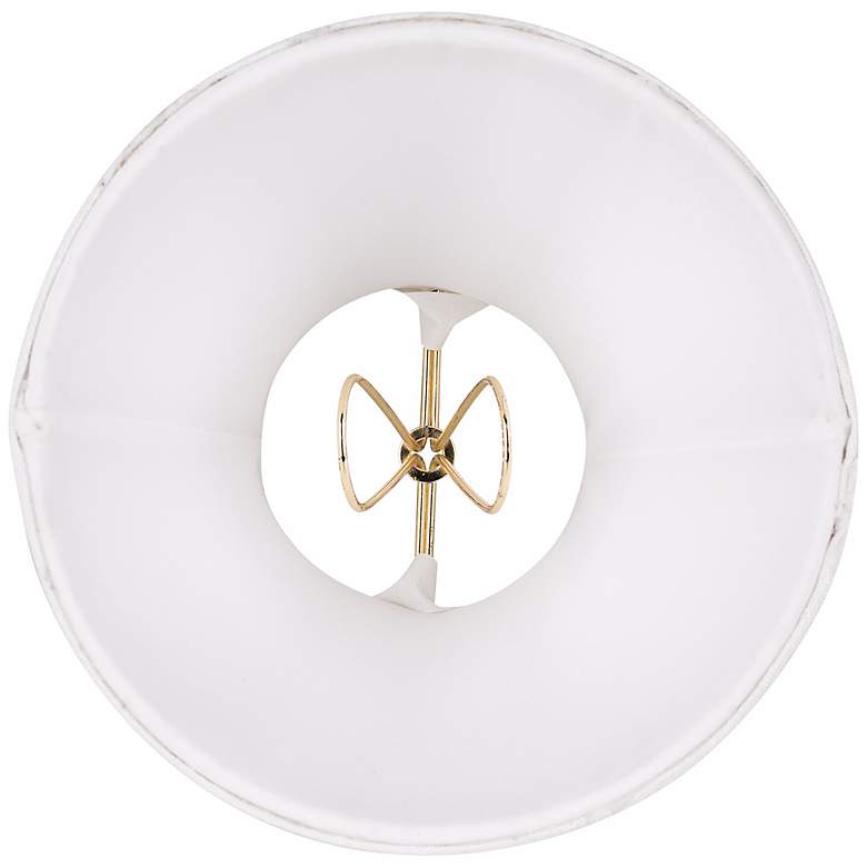 Image 3 Springcrest Mimi White Fabric Lamp Shade 3x6x5 (Clip-On) more views