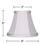 5_Springcrest Mimi White Fabric Lamp Shade 3x6x5 (Clip-On) more views