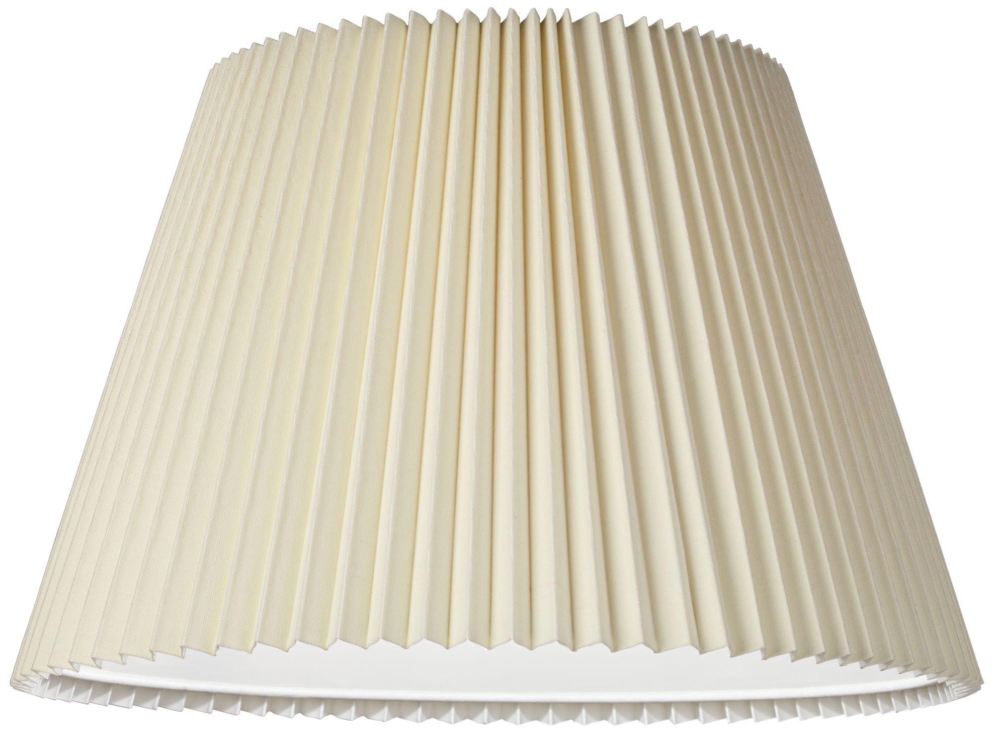 Image 3 Springcrest Minnie Ivory Knife Pleated Shade 11x18x12 (Spider) more views