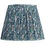 1_Springcrest Misha Blue Floral Pleated Lamp Shade 9x14x11