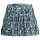 Springcrest Misha Blue Floral Pleated Lamp Shade 9x14x11