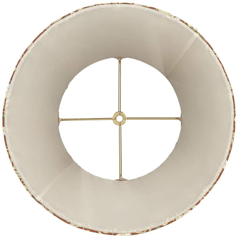 Image 5 Springcrest Misha Brown Floral Pleated Lamp Shade 9x14x11 more views