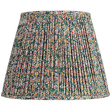 Springcrest Misha Green Floral Pleated Lamp Shade 9x14x11