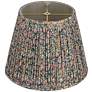 4_Springcrest Misha Green Floral Pleated Lamp Shade 9x14x11 more views