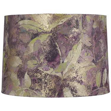 Springcrest Mollie Botanical Purple Leaf Velvet Drum 14x15x10 1/2 (Spider)