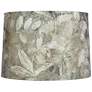 1_Springcrest Mollie Botanical Velvet Leaves Drum Shade 14x15x10 1/2 (Spider)
