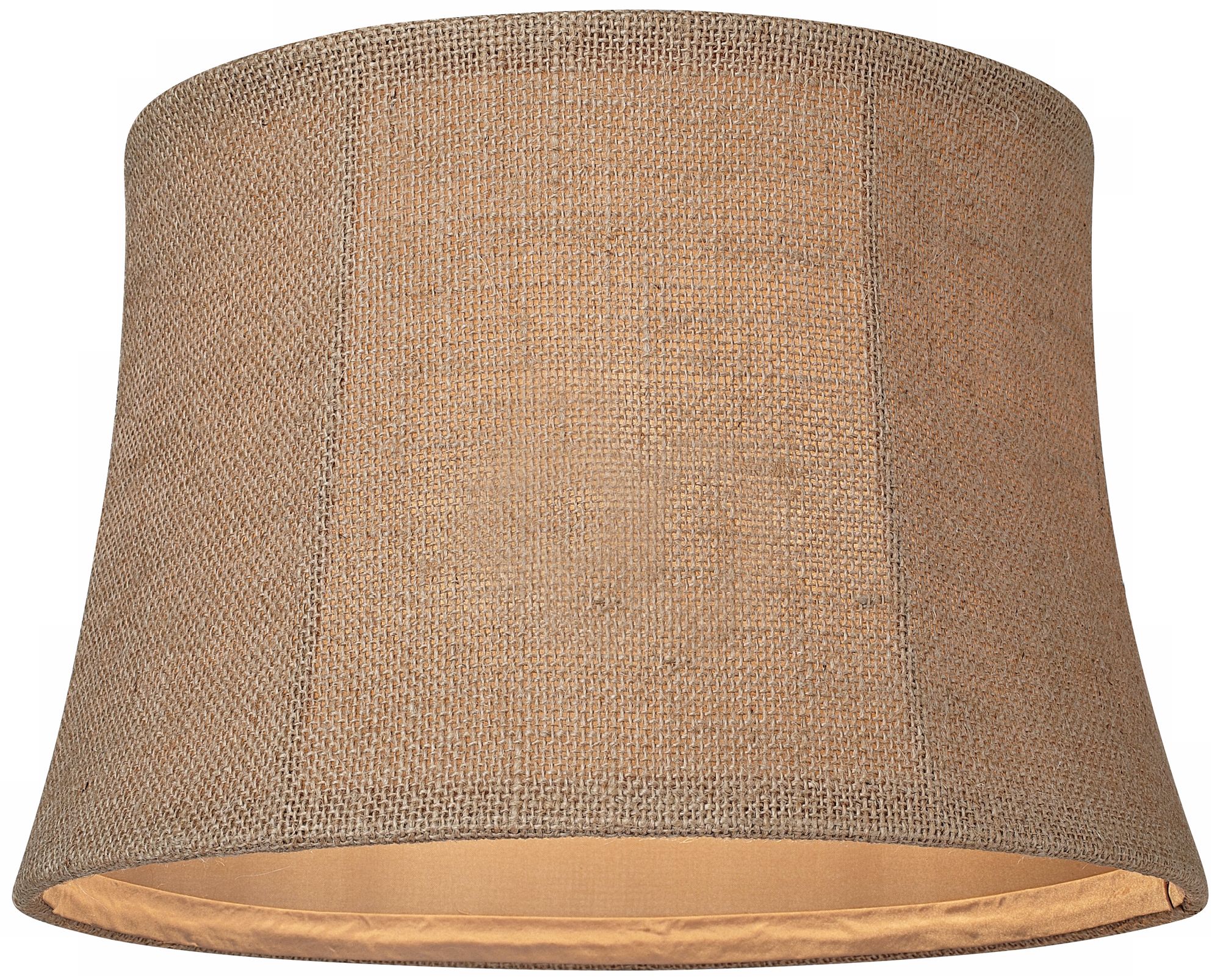 Thumbnail2 of Springcrest Morel Natural Burlap Drum Lamp Shade 10x12x8 (Spider) more views