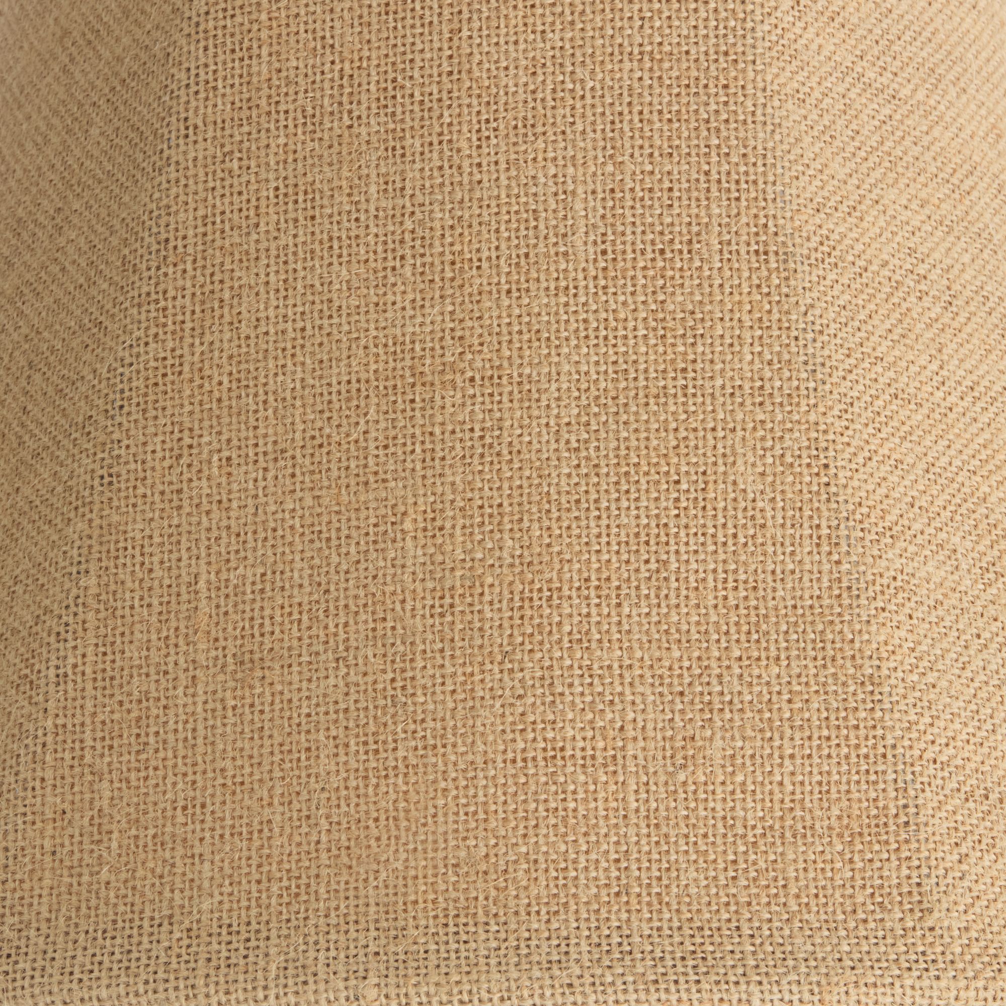 Image 7 Springcrest Morel Natural Burlap Medium Bell Lamp Shade 7x14x11 (Spider) more views