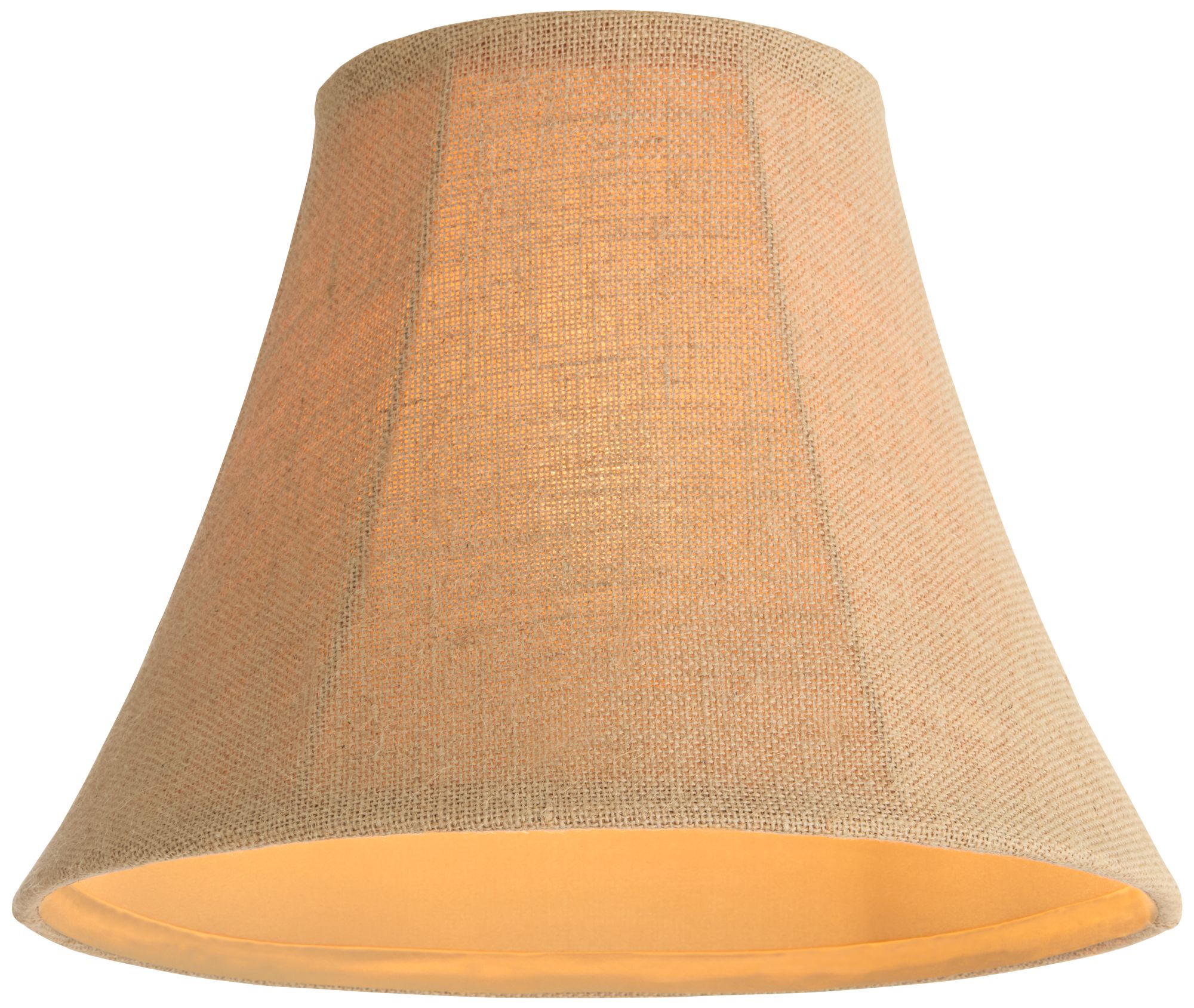 Springcrest Morel Natural Burlap Medium Bell Lamp Shade 7x14x11 (Spider)