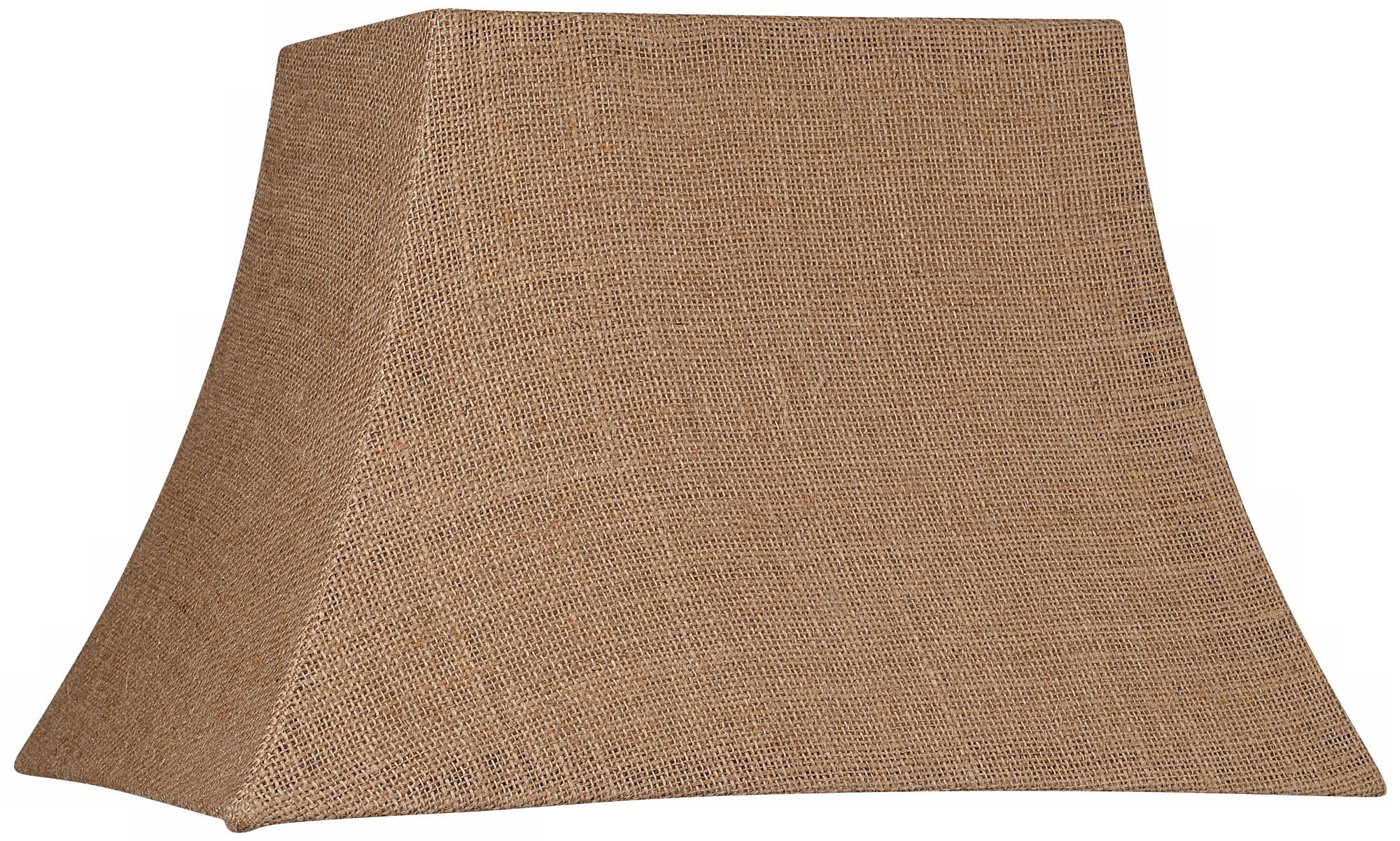 Springcrest Morel Natural Burlap Rectangle Shade 7/10x12/16x11 (Spider)