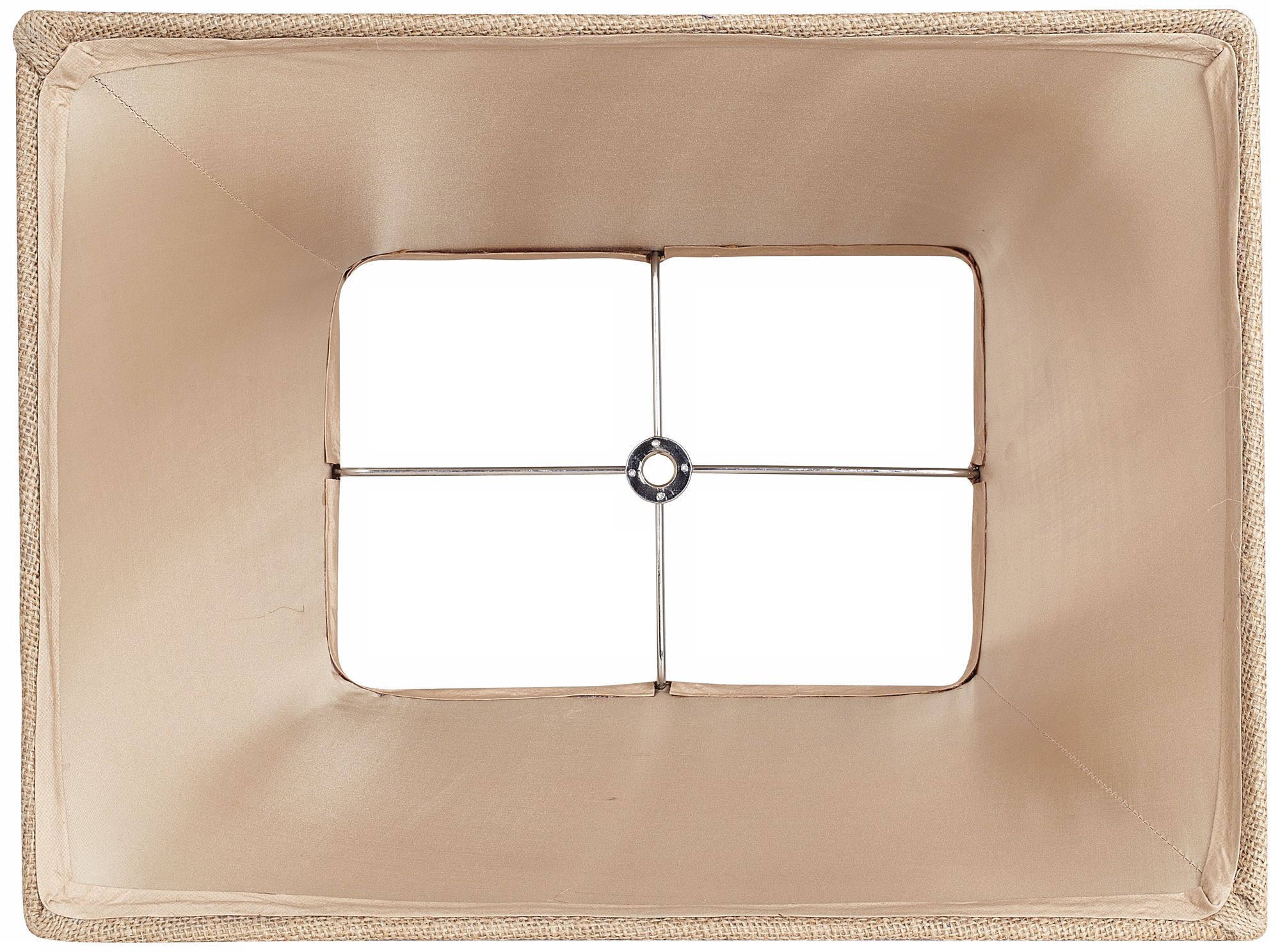 Image 2 Springcrest Morel Natural Burlap Rectangle Shade 7/10x12/16x11 (Spider) more views