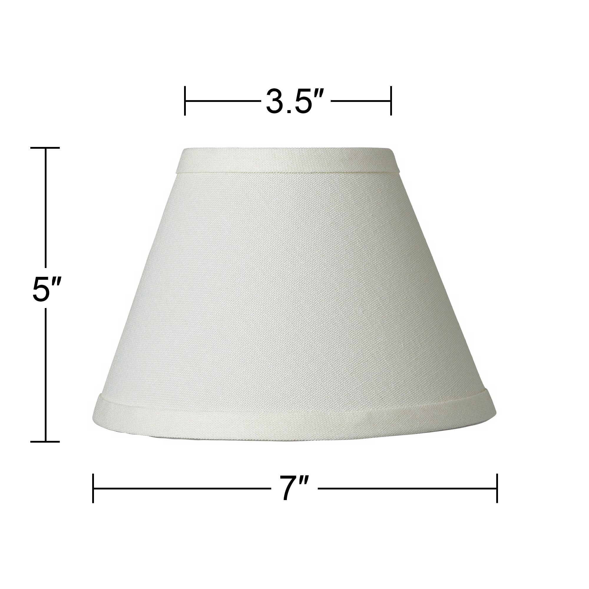 Image 5 Springcrest Morrissy Cream Linen Chandelier Clip Shade 3.5x7x5 (Clip-On) more views