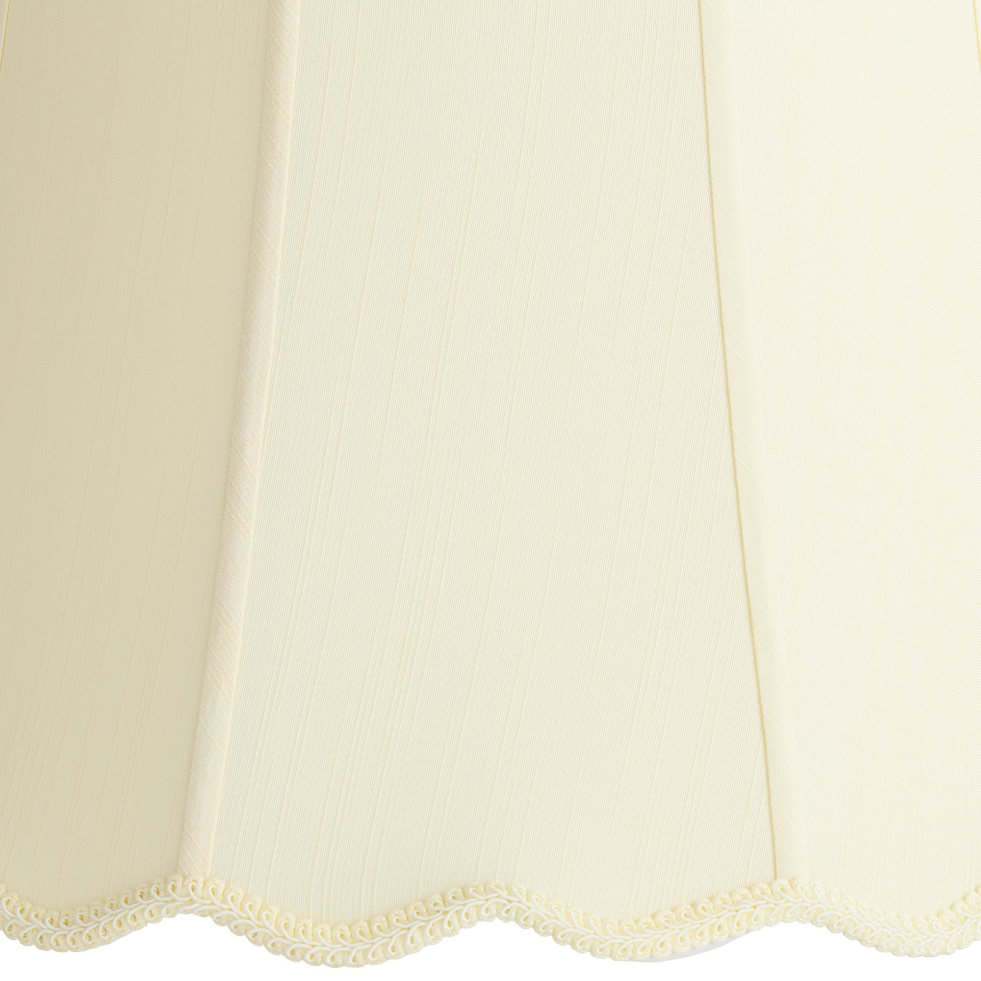 Image 7 Springcrest Morton Creme Scallop Bell Lamp Shade 12x18x18 (Spider) more views