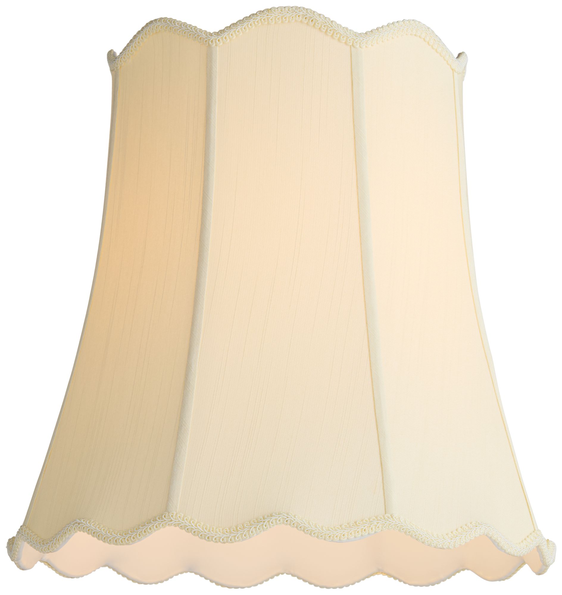 Springcrest Morton Creme Scallop Bell Lamp Shade 12x18x18 (Spider)