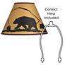 7_Springcrest Mountain Bear Set of 2 Brown Empire Shades 6x14x10 (Spider) more views