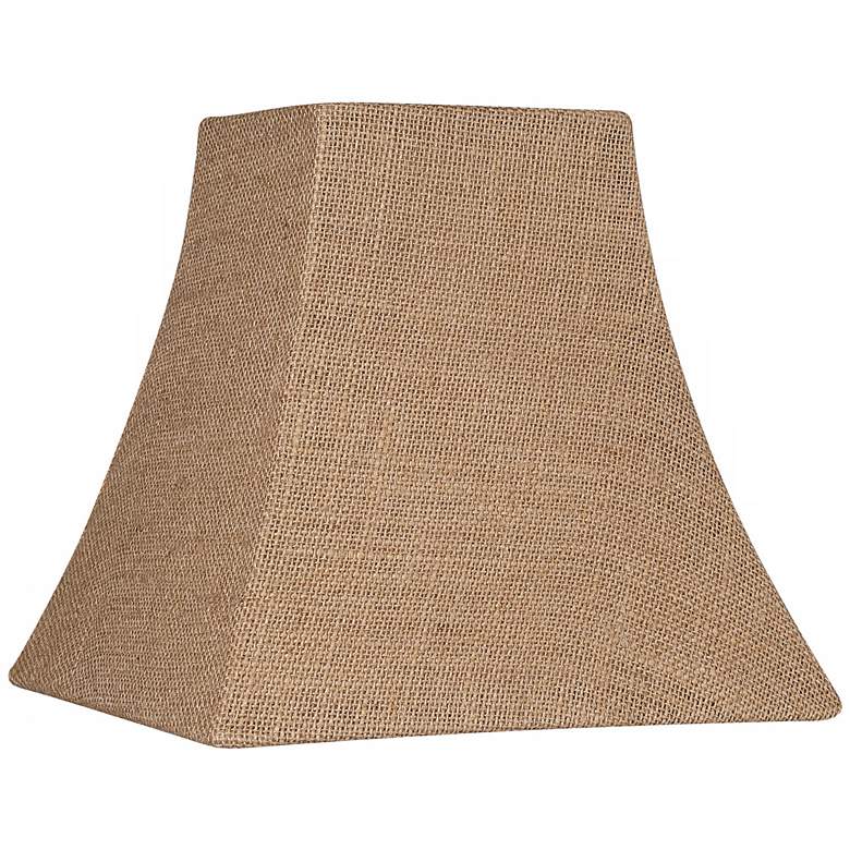 Image 1 Springcrest Moxie Burlap Square Lamp Shade 5.25x10x9 (Spider)