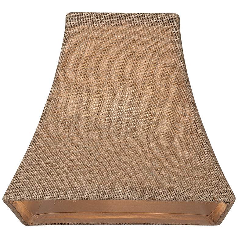 Image 2 Springcrest Moxie Burlap Square Lamp Shade 5.25x10x9 (Spider) more views