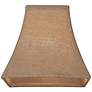 2_Springcrest Moxie Burlap Square Lamp Shade 5.25x10x9 (Spider) more views