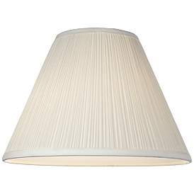 Image3 of Springcrest  Mushroom Pleat White Lamp Shades 6.5x15x11 (Spider) Set of 2 more views