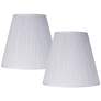 Springcrest Mushroom Pleated Shades 9x16x14.5 (Spider) Set of 2