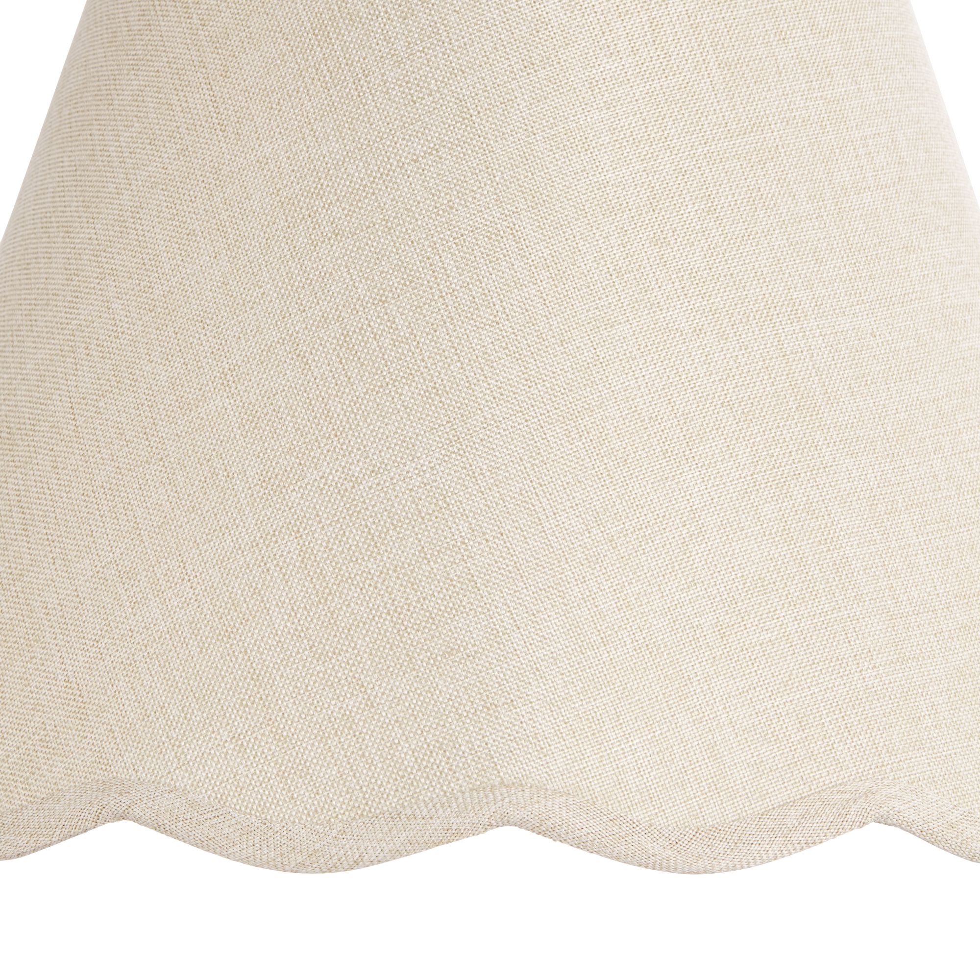 Image 2 Springcrest Mylie Cream Scallop Empire Shade 6x12x9.5x9 (Spider) Set of 2 more views