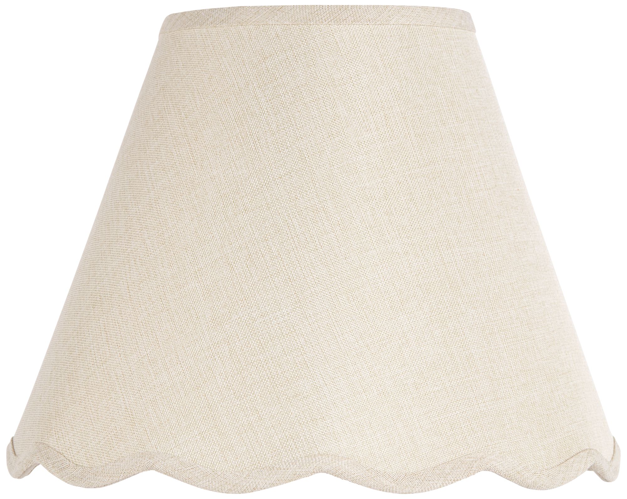Image 3 Springcrest Mylie Cream Scallop Empire Shade 6x12x9.5x9 (Spider) Set of 2 more views