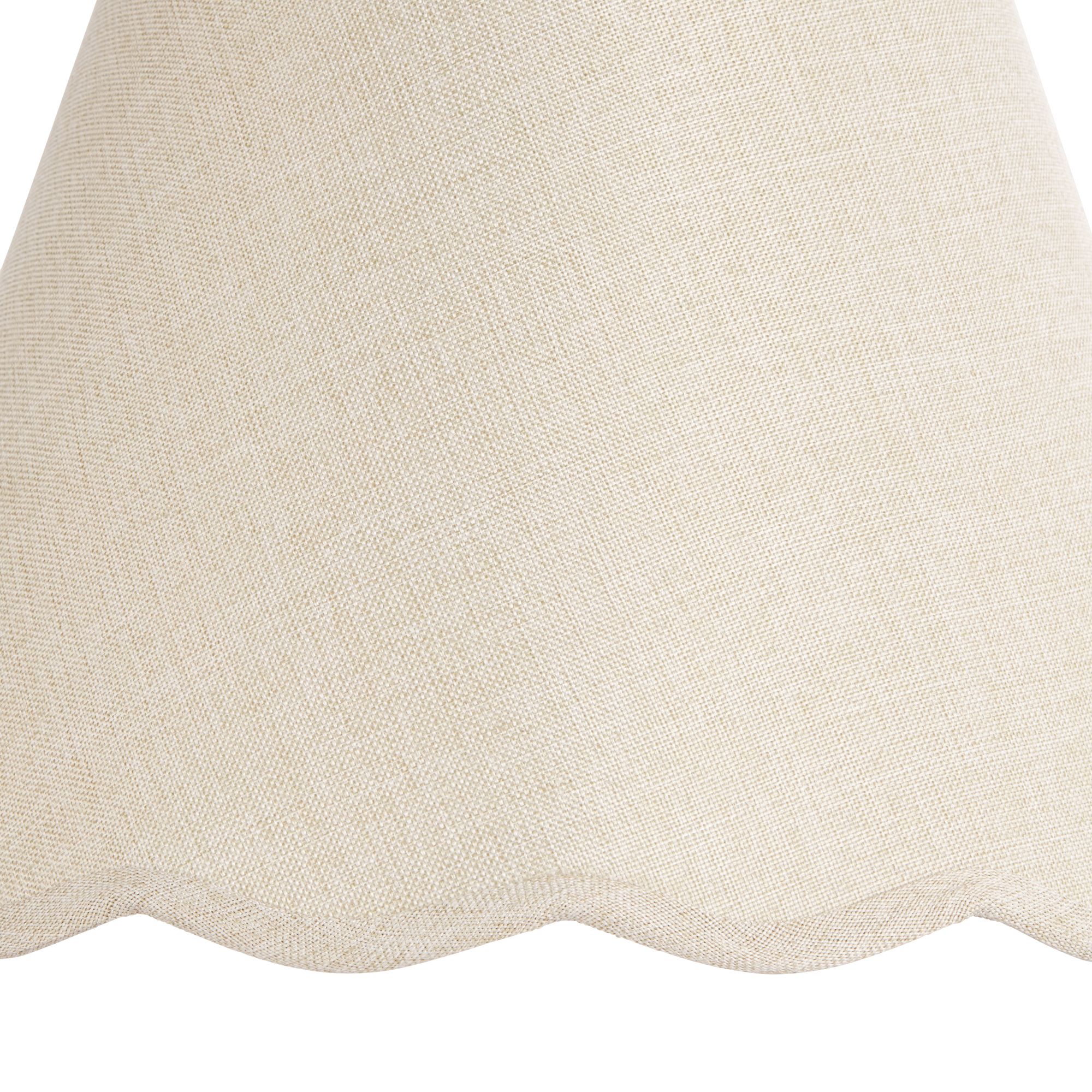 Image 2 Springcrest Mylie Cream Scallop Empire Shade 6x12x9.5x9 (Spider) more views
