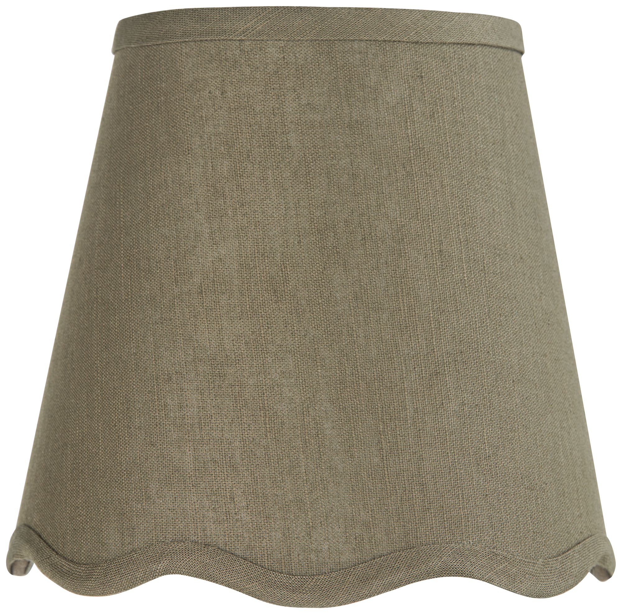 Image 4 Springcrest Mylie Dark Sage Empire Lamp Shade 4x6x5.5 (Clip-On) Set of 4 more views
