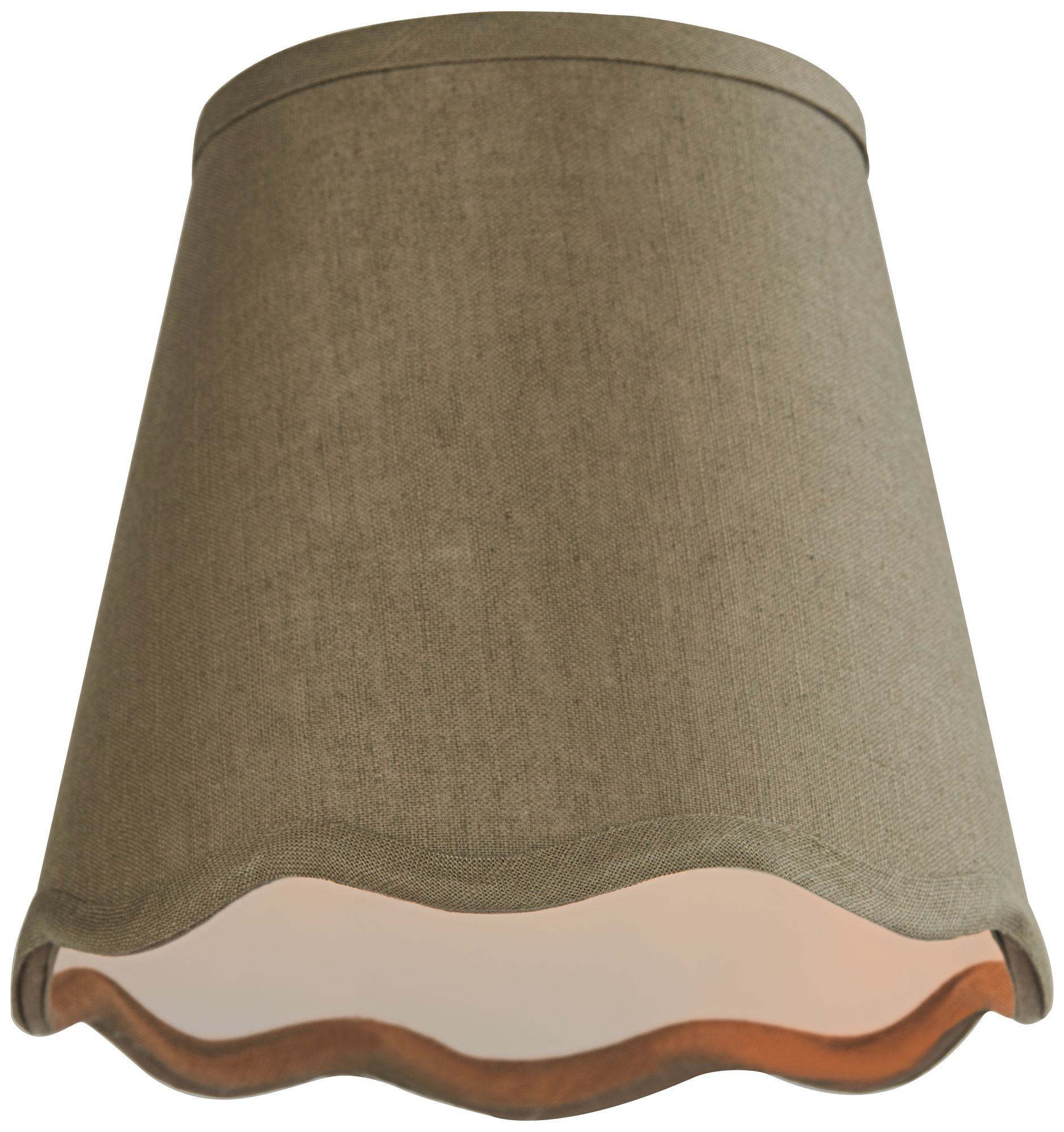 Image 5 Springcrest Mylie Dark Sage Empire Lamp Shade 4x6x5.5 (Clip-On) Set of 4 more views